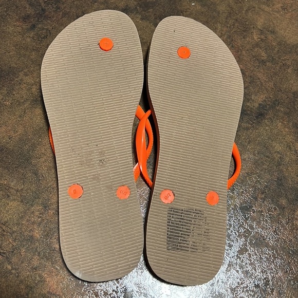 Havaianas tiger leopard animal print black brown orange size 41-42 - Picture 5 of 5